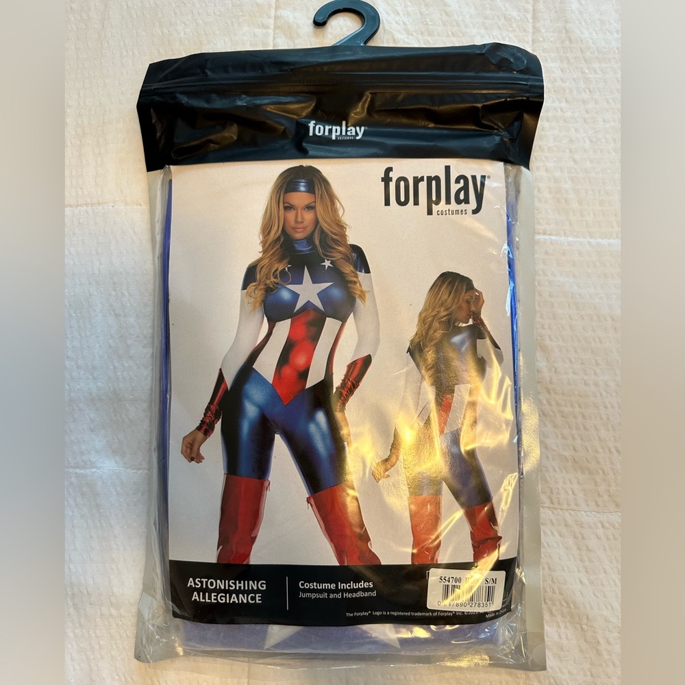 NWT Forplay Astonishing Allegiance Sexy Hero Costume S/M